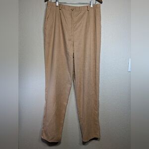 Pendleton Womens Faux Suede Pants Size 16 Tan Straight Vintage